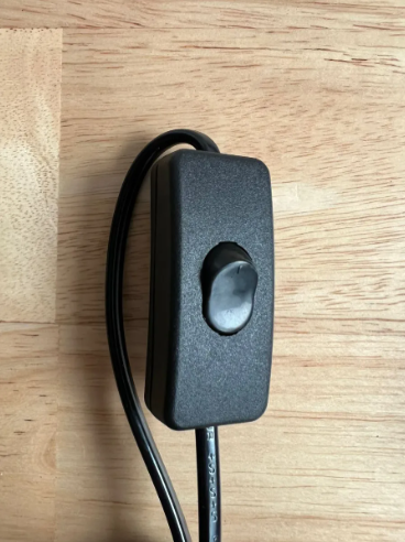 Cable Con Interruptor Para Bombillo o Lámpara 110-220 Negro