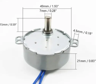 Motor Tyc 100-127v Síncrono 4w 2.53rpm Ccw/cw