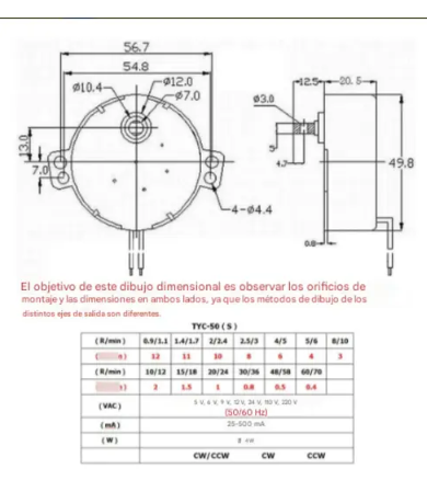 Motor Tyc 100-127v Síncrono 4w 2.53rpm Ccw/cw